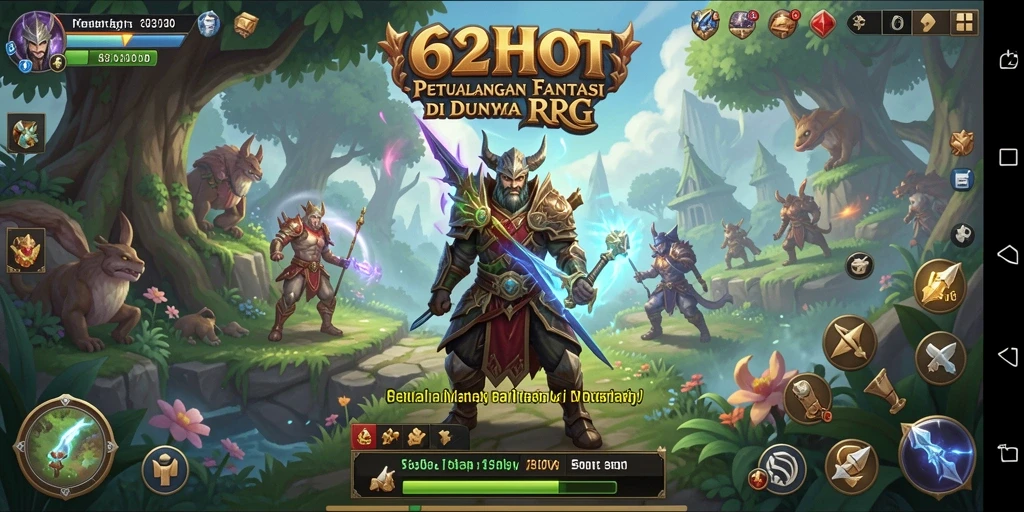 Tangkapan layar gameplay RPG yang menunjukkan petualangan seru.