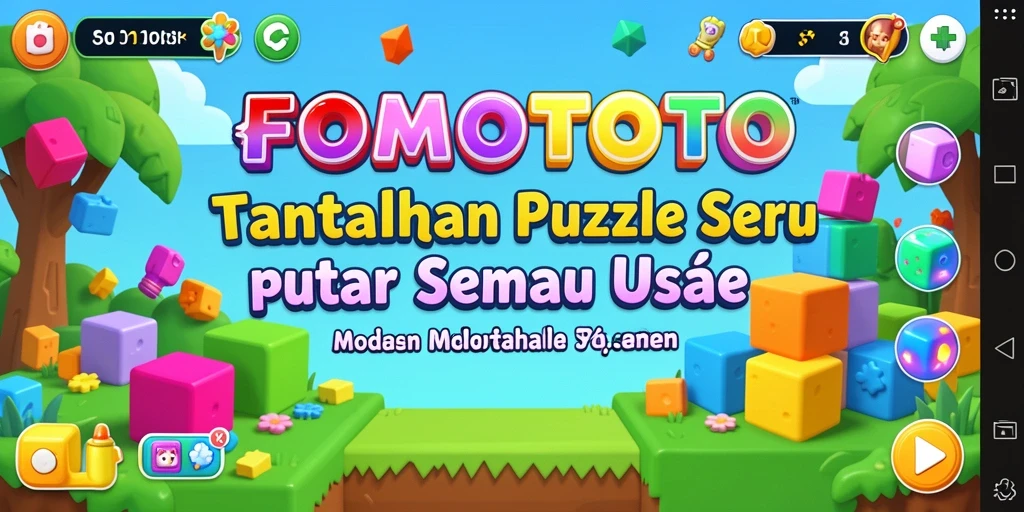 Tampilan gameplay FOMOTOTO yang menantang dan menarik.