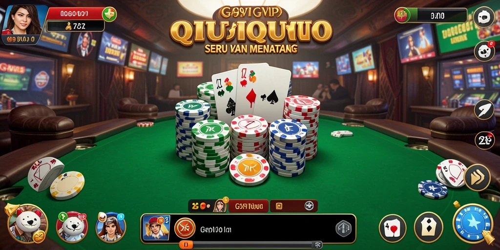 Tampilan gameplay G9VIP menampilkan keseruan bermain QiuQiu.