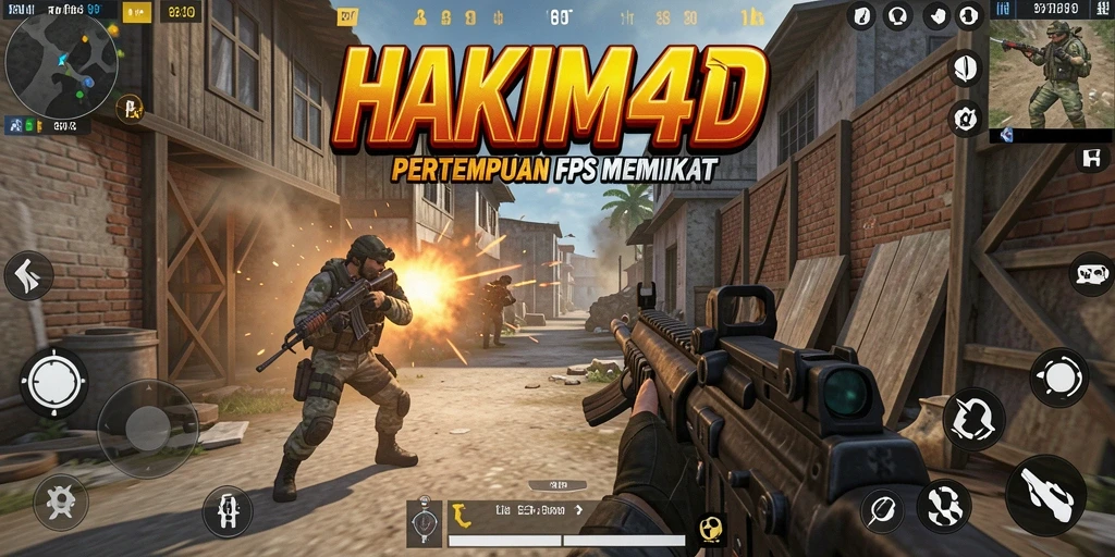 Screenshot gameplay HAKIM4D menampilkan aksi pertempuran yang mendebarkan.