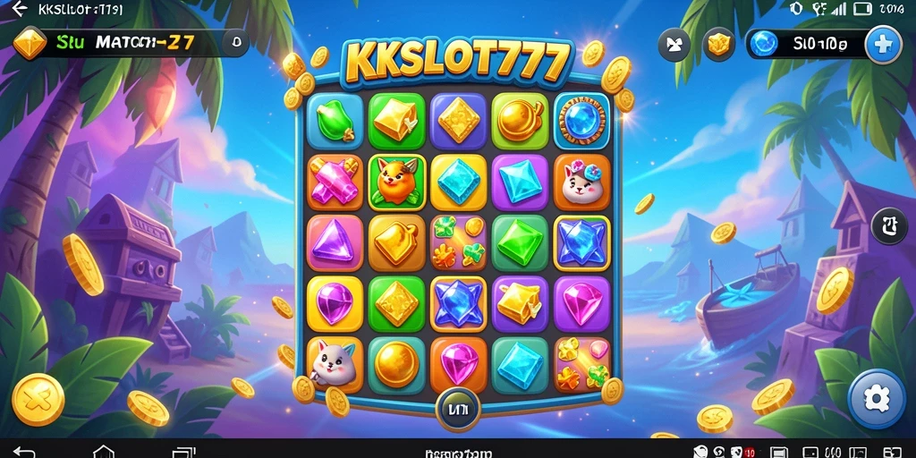 Tampilan gameplay KKSLOT777 yang menarik dan penuh warna.