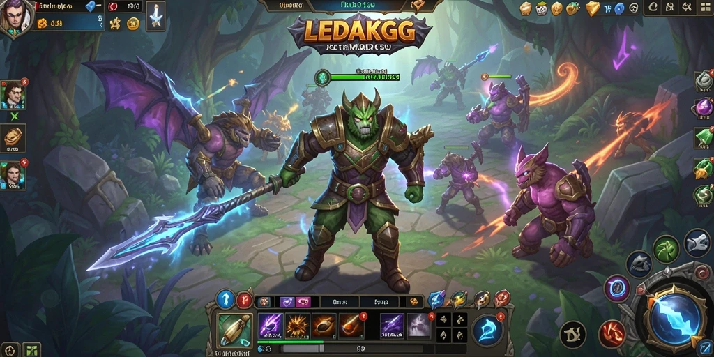 Tampilan gameplay seru <strong>LEDAKGG</strong> dalam dunia MMORPG yang luas.