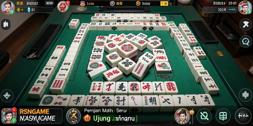 Tampilan menarik gameplay Mahjong di RSNGAME.