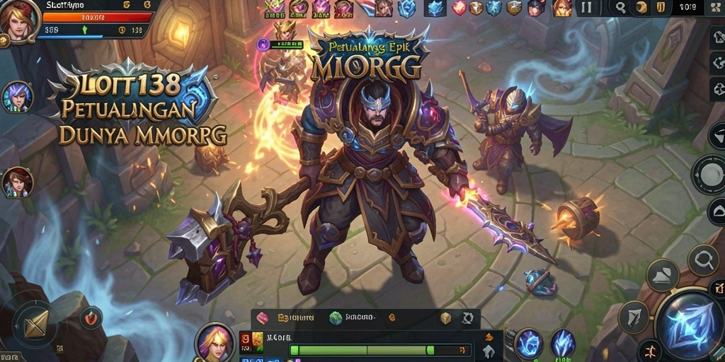 Tangkapan layar menunjukkan aksi seru dalam SLOT138 di dunia MMORPG.
